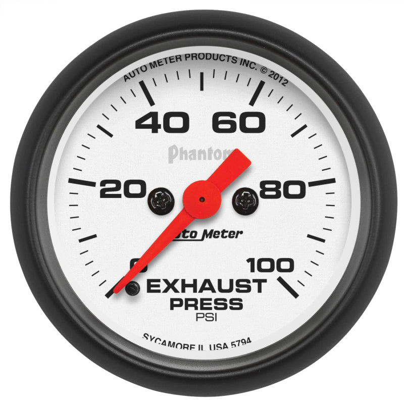 Autometer Phantom 2 1/16 100psi Digital Stepper Motor Exhaust Pressure Gauge Autometer Phantom 2 1/16 100psi Digital Stepper Motor Exhaust Pressure Gauge
