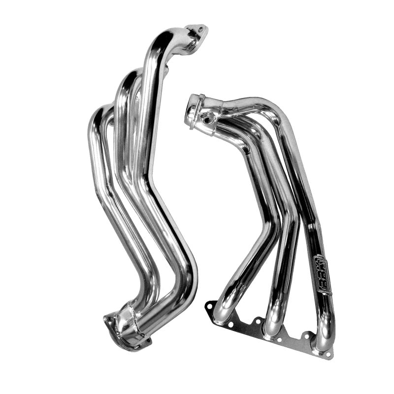 BBK 07-11 Jeep 3.8 V6 Long Tube Exhaust Headers And Y Pipe And Converters - 1-5/8 Silver Ceramic BBK 07-11 Jeep 3.8 V6 Long Tube Exhaust Headers And Y Pipe And Converters - 1-5/8 Silver Ceramic