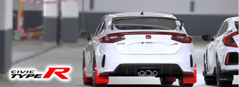 Rally Armor 23-25 Honda Civic Type R Red Mud Flap Black Logo Rally Armor 23-25 Honda Civic Type R Red Mud Flap Black Logo