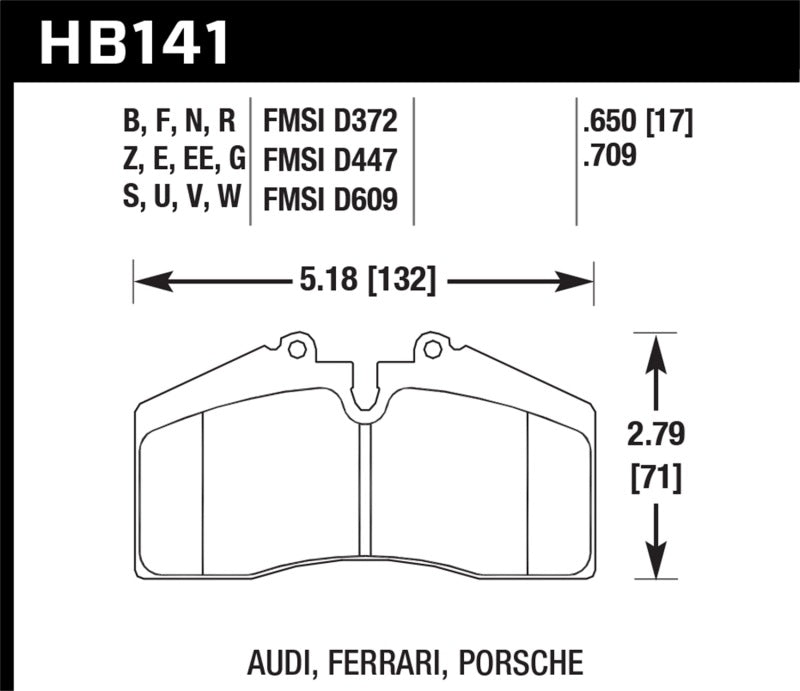 Hawk Audi/Porsche Rear AND ST-40 HP+ Street Brake Pads Hawk Audi/Porsche Rear AND ST-40 HP+ Street Brake Pads