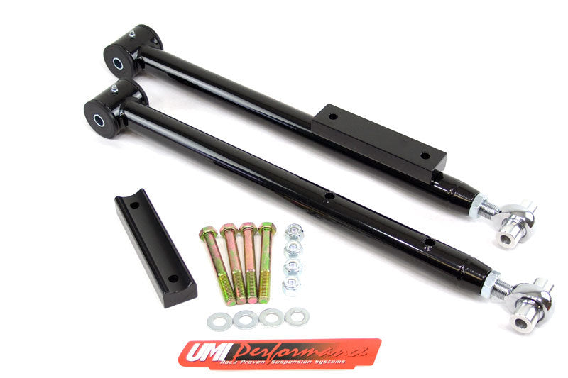 UMI Performance 91-96 Impala SS Adjustable Extended Length Lower Control Arms- Rod Ends UMI Performance 91-96 Impala SS Adjustable Extended Length Lower Control Arms- Rod Ends