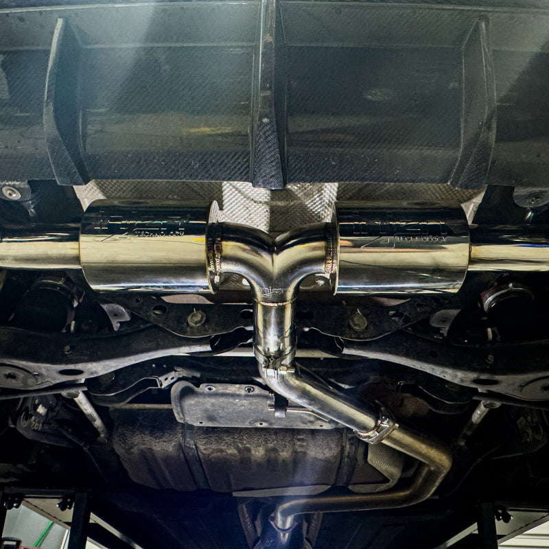 Injen 19-22 Hyundai Veloster N L4 2.0L Turbo Performance SS Axle Back Exhaust System - Burnt Ti Tips Injen 19-22 Hyundai Veloster N L4 2.0L Turbo Performance SS Axle Back Exhaust System - Burnt Ti Tips