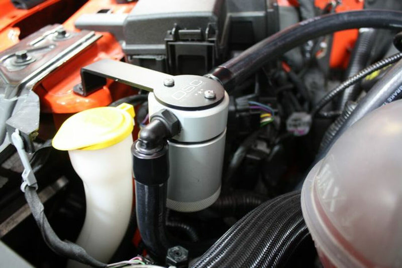 J&L 15-23 Ford Mustang GT/15-20 Ford Mustang GT350 Passenger Side Oil Separator 3.0 - Clear Anodized J&L 15-23 Ford Mustang GT/15-20 Ford Mustang GT350 Passenger Side Oil Separator 3.0 - Clear Anodized