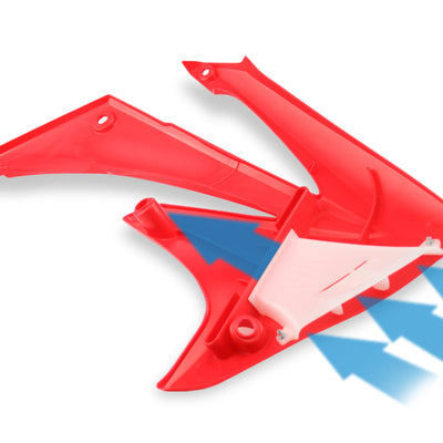 Cycra 09-13 Honda CRF250R-450R Powerflow Radiator Shrouds - Red
