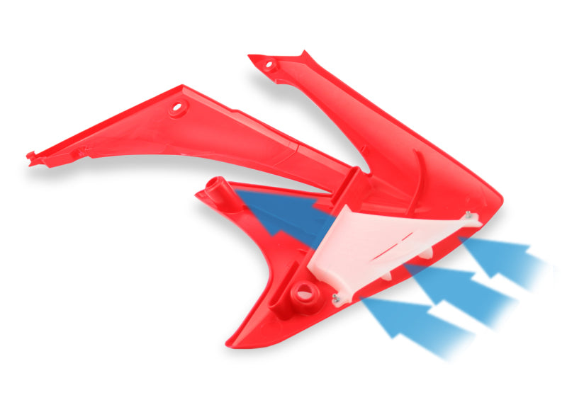 Cycra 09-13 Honda CRF250R-450R Powerflow Radiator Shrouds - Red Cycra 09-13 Honda CRF250R-450R Powerflow Radiator Shrouds - Red