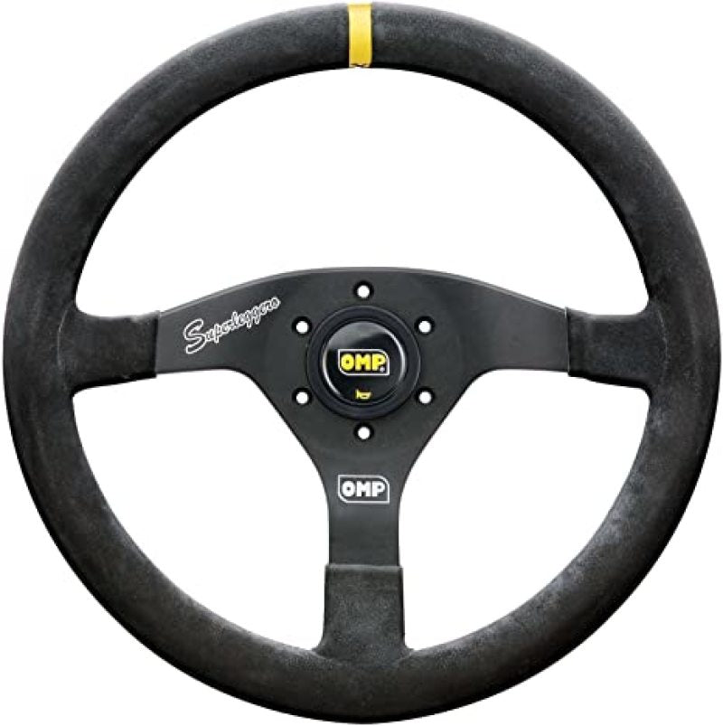 OMP Velocita Superleggero Suede Leather 350mm Diameter Steering Wheel Black OMP Velocita Superleggero Suede Leather 350mm Diameter Steering Wheel Black