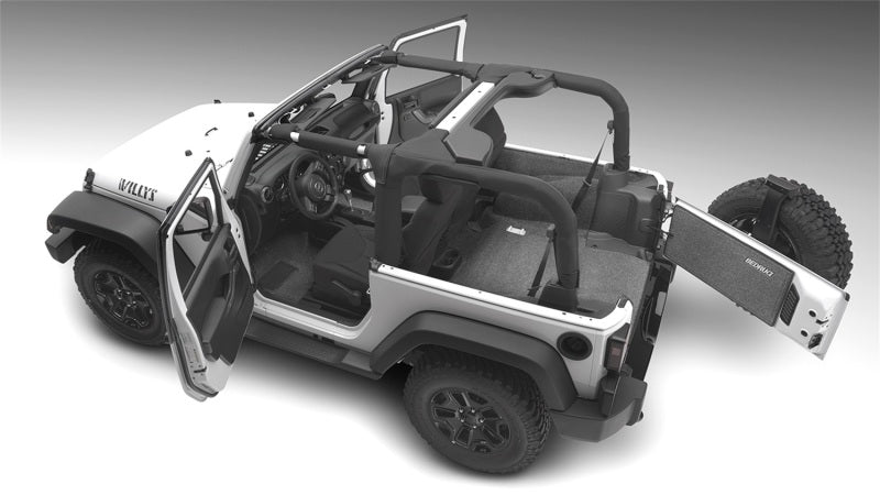 BedRug 18-23 Jeep JL 4 Door 4pc Rear Cargo Kit BedRug 18-23 Jeep JL 4 Door 4pc Rear Cargo Kit