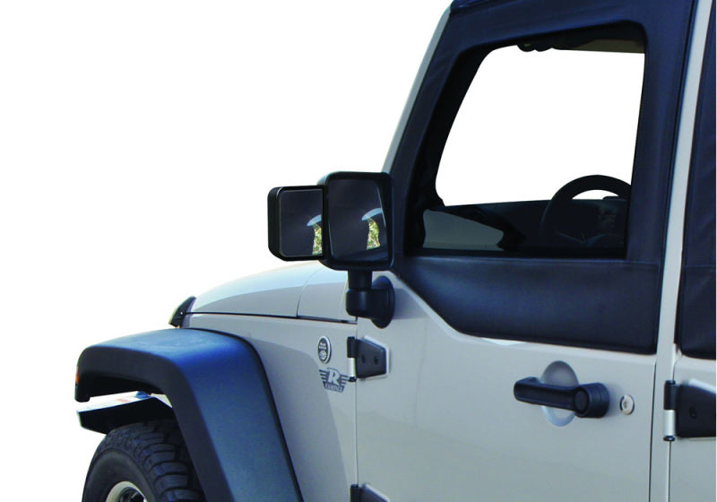 Rampage 2007-2018 Jeep Wrangler(JK) Mirror Extensions - Black Rampage 2007-2018 Jeep Wrangler(JK) Mirror Extensions - Black