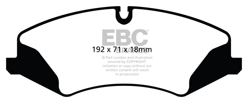 EBC 14+ Land Rover LR4 3.0 Supercharged Yellowstuff Front Brake Pads EBC 14+ Land Rover LR4 3.0 Supercharged Yellowstuff Front Brake Pads