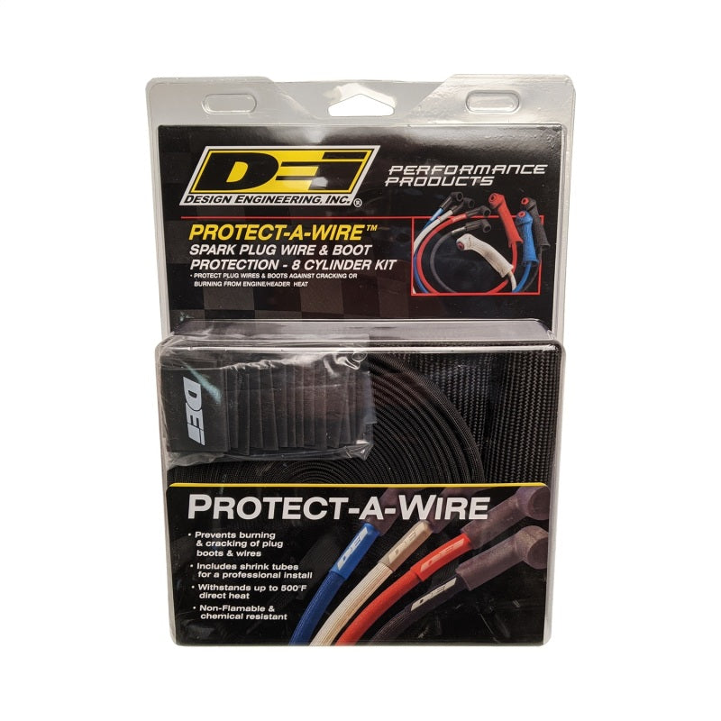 DEI Protect-A-Boot and Wire Kit 8 Cylinder - Black DEI Protect-A-Boot and Wire Kit 8 Cylinder - Black