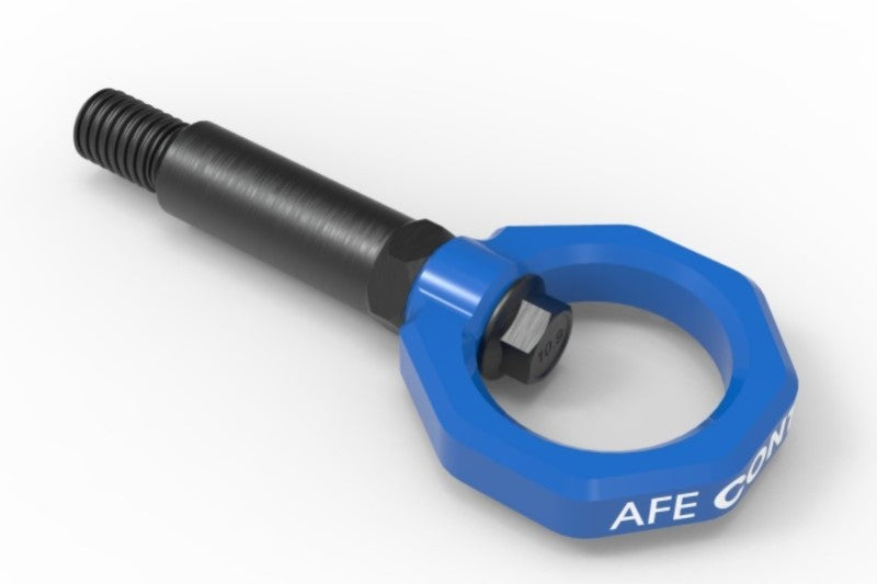 aFe Control Front Tow Hook Blue BMW F-Chassis 2/3/4/M aFe Control Front Tow Hook Blue BMW F-Chassis 2/3/4/M