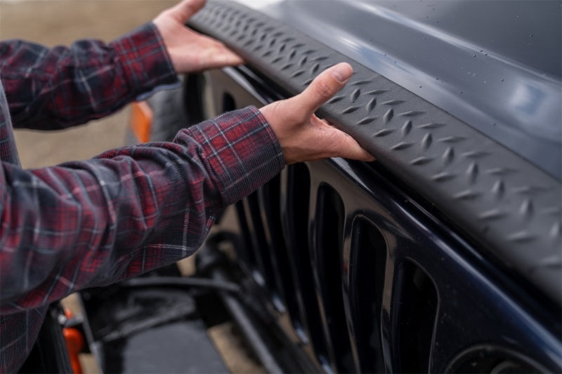 Bushwacker 97-06 Jeep Wrangler Trail Armor Hood Stone Guard and 2 Front Corners - Black Bushwacker 97-06 Jeep Wrangler Trail Armor Hood Stone Guard and 2 Front Corners - Black