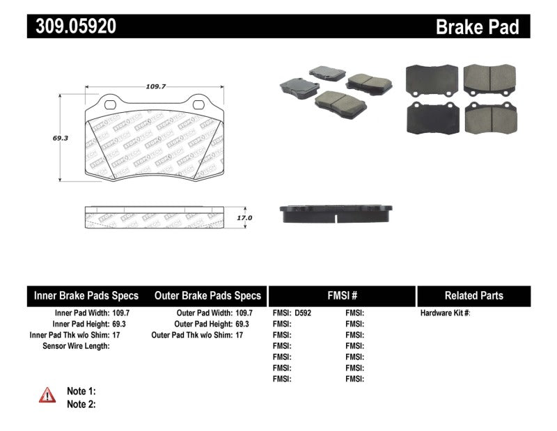 StopTech Performance Brake Pads StopTech Performance Brake Pads