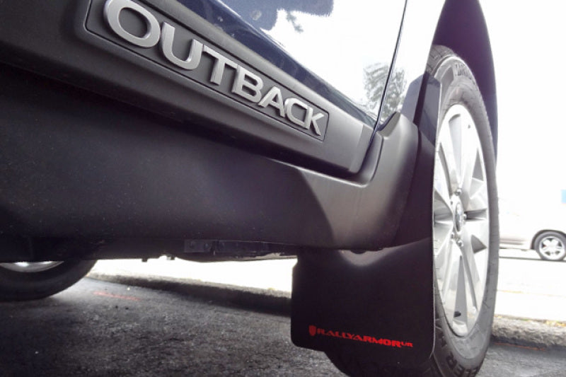 Rally Armor 15-19 Subaru Outback Black UR Mud Flap w/ Grey Logo Rally Armor 15-19 Subaru Outback Black UR Mud Flap w/ Grey Logo