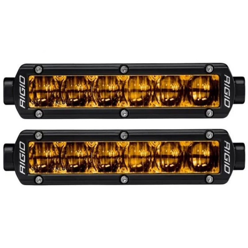Rigid Industries 6in SR-Series Pro Dot / SAE Fog Lights (Pair) - Selective Yellow Rigid Industries 6in SR-Series Pro Dot / SAE Fog Lights (Pair) - Selective Yellow