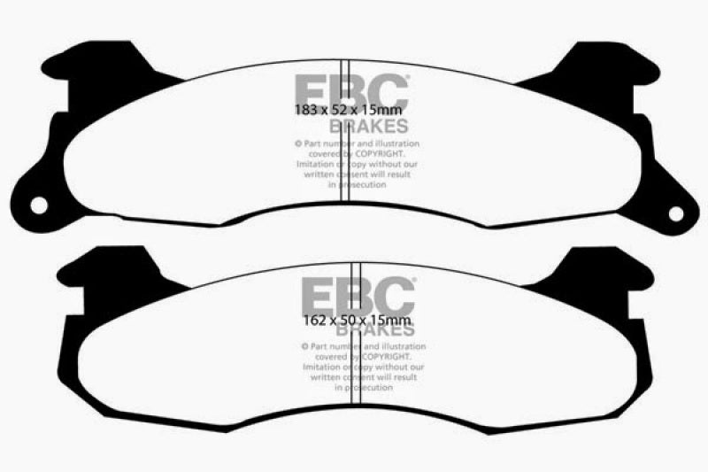 EBC 83-93 Ford Mustang 2.3 (Rear Rotors) Greenstuff Rear Brake Pads EBC 83-93 Ford Mustang 2.3 (Rear Rotors) Greenstuff Rear Brake Pads