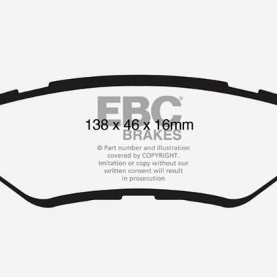EBC 08-13 Cadillac CTS 3.0 Redstuff Rear Brake Pads
