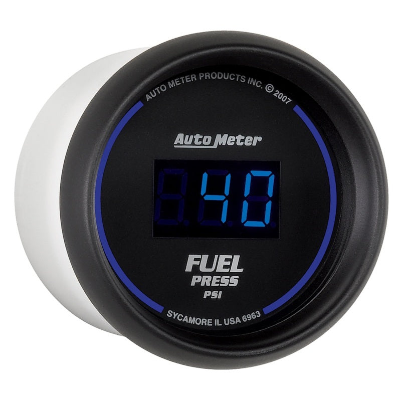 Autometer 52.4mm 1-100 PSI Black Digital Fuel Pressure Gauge Autometer 52.4mm 1-100 PSI Black Digital Fuel Pressure Gauge