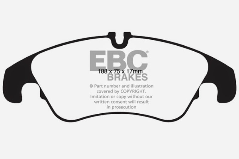 EBC 11 Audi A6 2.0 Turbo Ultimax2 Front Brake Pads EBC 11 Audi A6 2.0 Turbo Ultimax2 Front Brake Pads