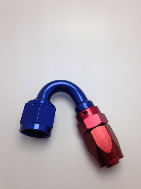 Fragola -10AN x 150 Degree Pro-Flow Hose End - Blue/Red Fragola -10AN x 150 Degree Pro-Flow Hose End - Blue/Red
