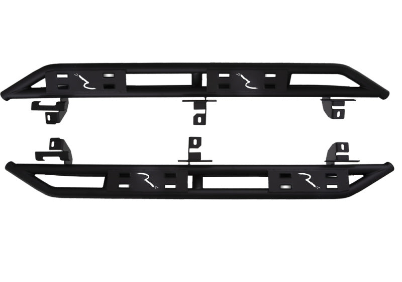Rampage 07-18 Jeep Wrangler JK Unlimited TrailCrawler Rock Slider & Rocker Guard - Black Rampage 07-18 Jeep Wrangler JK Unlimited TrailCrawler Rock Slider & Rocker Guard - Black