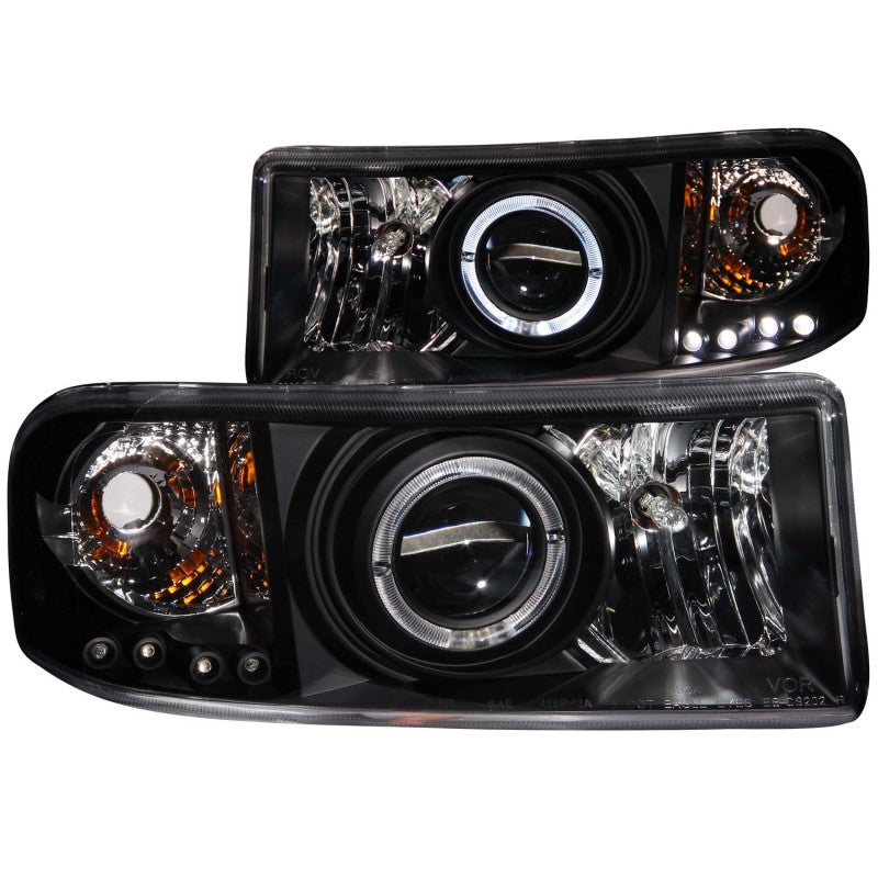 ANZO 1994-2001 Dodge Ram Projector Headlights w/ Halo Black ANZO 1994-2001 Dodge Ram Projector Headlights w/ Halo Black