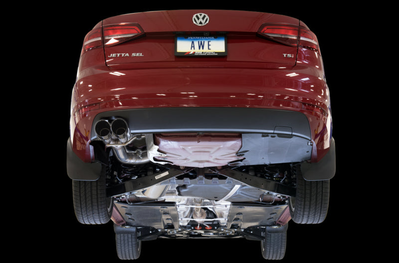 AWE Tuning Mk6 GLI 2.0T - Mk6 Jetta 1.8T Track Edition Exhaust - Diamond Black Tips AWE Tuning Mk6 GLI 2.0T - Mk6 Jetta 1.8T Track Edition Exhaust - Diamond Black Tips