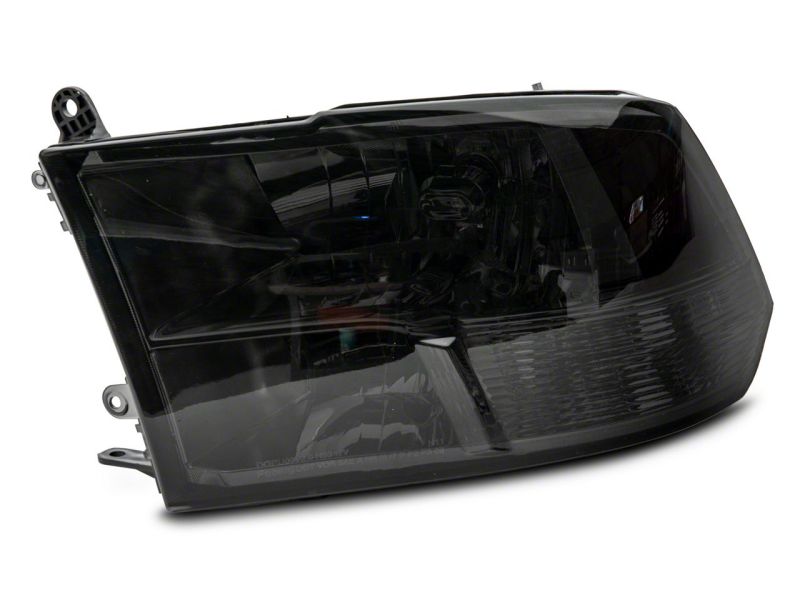 Raxiom 09-18 Dodge RAM 1500 Axial OEM Rep Headlights w/ Dual Bulb- Chrome Housing (Smoked Lens ) Raxiom 09-18 Dodge RAM 1500 Axial OEM Rep Headlights w/ Dual Bulb- Chrome Housing (Smoked Lens )