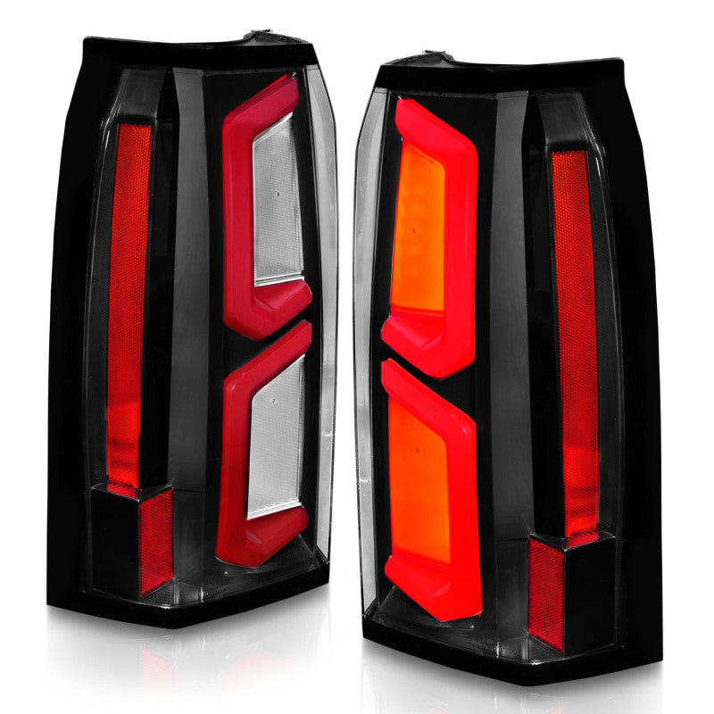 ANZO 2015-2020 Chevrolet Tahoe LED Tail Lights w/ Light Bar Black Housing Clear Lens ANZO 2015-2020 Chevrolet Tahoe LED Tail Lights w/ Light Bar Black Housing Clear Lens