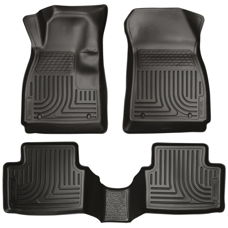 Husky Liners 13-14 Buick Encore WeatherBeater Black Front/2nd Row Floor Liners Husky Liners 13-14 Buick Encore WeatherBeater Black Front/2nd Row Floor Liners