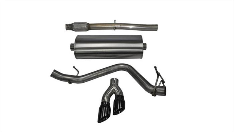 Corsa 14-17 Chevy Silverado 5.3L V8 CC / SB 3in Single Side Exit Touring Cat-Back Exhaust Black Tips Corsa 14-17 Chevy Silverado 5.3L V8 CC / SB 3in Single Side Exit Touring Cat-Back Exhaust Black Tips
