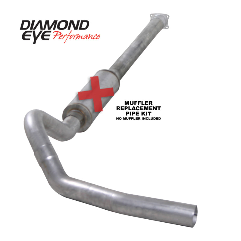Diamond Eye KIT 4in CB SGL MFLR RPLCMENT PIPE SS 01-05 CHEVY/GMC 6.6L 2500/3500 Diamond Eye KIT 4in CB SGL MFLR RPLCMENT PIPE SS 01-05 CHEVY/GMC 6.6L 2500/3500