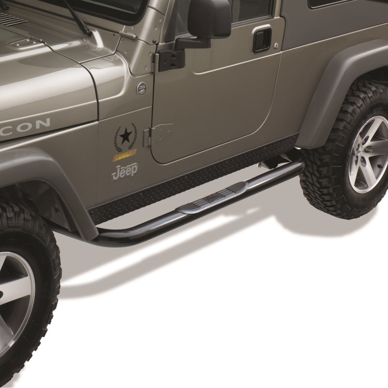 Westin 2004-2006 Jeep Wrangler Unlimited 2 Door Signature 3 Nerf Step Bars - Black Westin 2004-2006 Jeep Wrangler Unlimited 2 Door Signature 3 Nerf Step Bars - Black