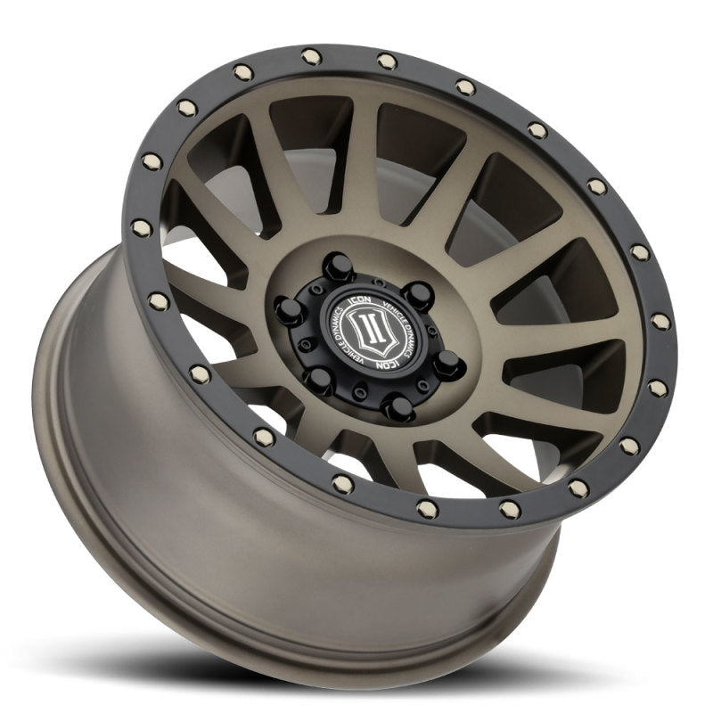 ICON Compression 17x8.5 6x5.5 25mm Offset 5.75in BS 95.1mm Bore Bronze Wheel ICON Compression 17x8.5 6x5.5 25mm Offset 5.75in BS 95.1mm Bore Bronze Wheel