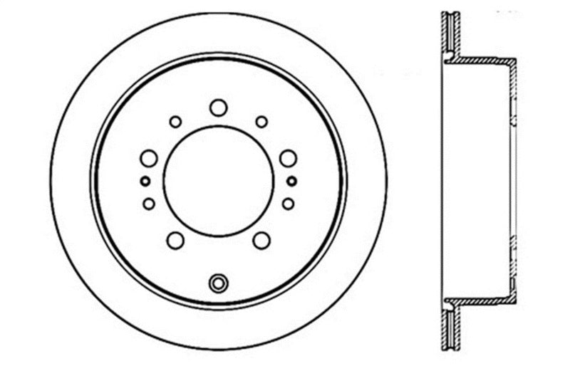 StopTech Drilled SportStop Cryo Rotor - Left StopTech Drilled SportStop Cryo Rotor - Left