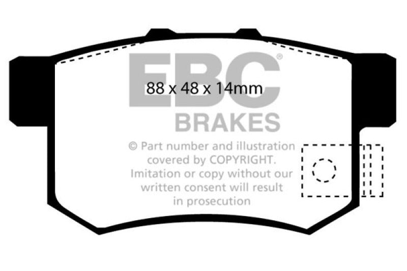 EBC 02-04 Honda CR-V 2.4 Greenstuff Rear Brake Pads EBC 02-04 Honda CR-V 2.4 Greenstuff Rear Brake Pads