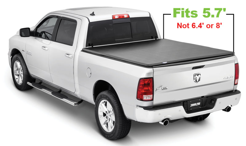 Tonno Pro 09-19 Dodge RAM 1500 5.7ft Fleetside Tonno Fold Tri-Fold Tonneau Cover Tonno Pro 09-19 Dodge RAM 1500 5.7ft Fleetside Tonno Fold Tri-Fold Tonneau Cover