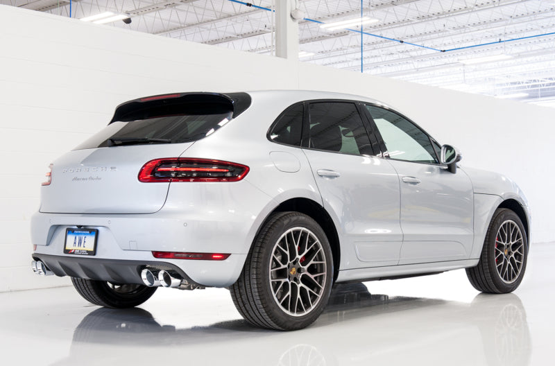 AWE Tuning Porsche Macan Track Edition Exhaust System - Chrome Silver 102mm Tips AWE Tuning Porsche Macan Track Edition Exhaust System - Chrome Silver 102mm Tips