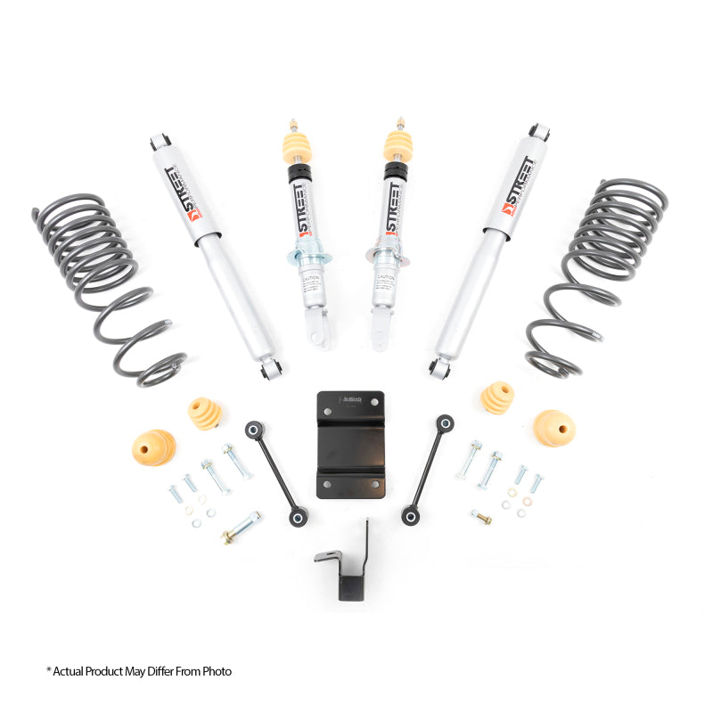 Belltech LOWERING KIT 18-20 Chevy Colorado/Canyon All Cab/SB -0-3in F / -4in R w/ Street Perf Shocks Belltech LOWERING KIT 18-20 Chevy Colorado/Canyon All Cab/SB -0-3in F / -4in R w/ Street Perf Shocks