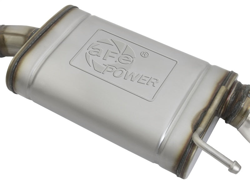 aFe MACHForce XP 2.5in 409 Stainless Axle Back Exhaust w/Stainless Tips 15-17 Ford Mustang I4-2.3L aFe MACHForce XP 2.5in 409 Stainless Axle Back Exhaust w/Stainless Tips 15-17 Ford Mustang I4-2.3L