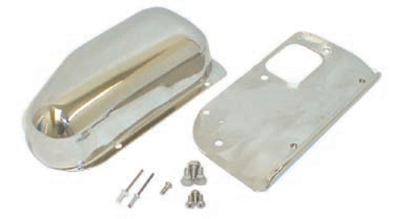 Rugged Ridge 76-86 Jeep CJ Stainless Steel Wiper Motor Cover Kit Rugged Ridge 76-86 Jeep CJ Stainless Steel Wiper Motor Cover Kit
