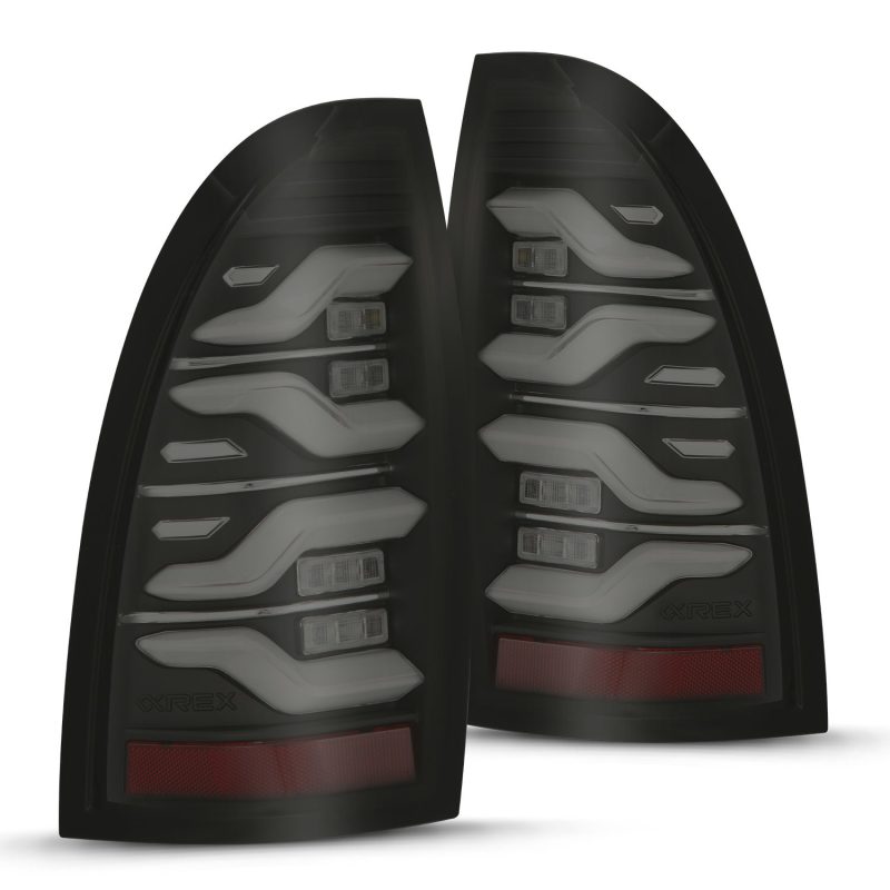 AlphaRex 05-15 Toyota Tacoma LUXX LED Taillights Blk w/Activ Light/Seq Signal AlphaRex 05-15 Toyota Tacoma LUXX LED Taillights Blk w/Activ Light/Seq Signal