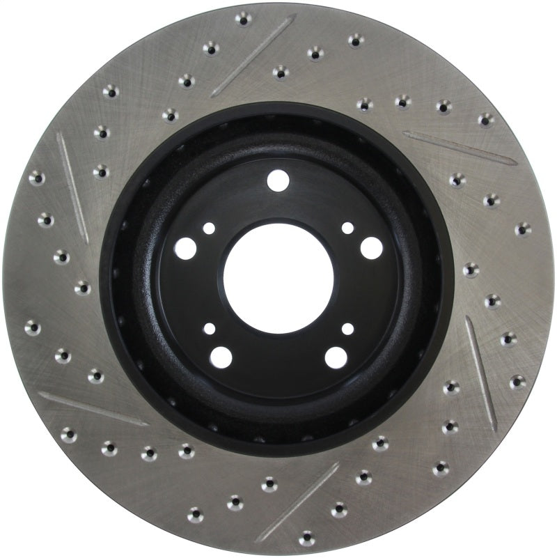 StopTech 02-06 Acura RSX Type S / 06-09 Honda Civic Si Slotted & Drilled Left Front Rotor StopTech 02-06 Acura RSX Type S / 06-09 Honda Civic Si Slotted & Drilled Left Front Rotor