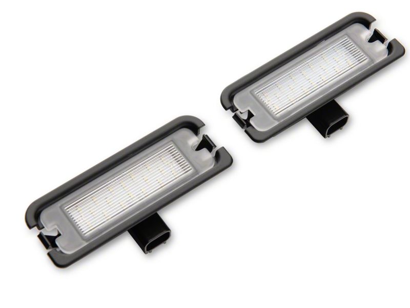 Raxiom 15-23 Ford Mustang Axial Series LED License Plate Lamps Raxiom 15-23 Ford Mustang Axial Series LED License Plate Lamps