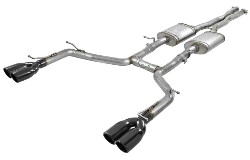 aFe MACH Force-Xp 2-1/2in 304 SS Cat-Back Exhaust 15-21 Dodge Challenger V6-3.6L - Quad Black Tip aFe MACH Force-Xp 2-1/2in 304 SS Cat-Back Exhaust 15-21 Dodge Challenger V6-3.6L - Quad Black Tip