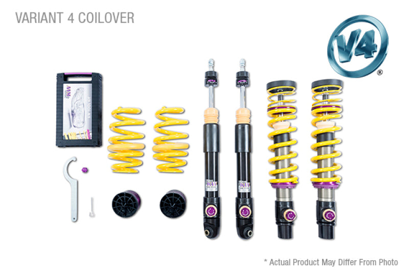 KW Coilover Kit V4 Porsche 911 (991) Turbo Coupe & Cabrio w/ PASM KW Coilover Kit V4 Porsche 911 (991) Turbo Coupe & Cabrio w/ PASM