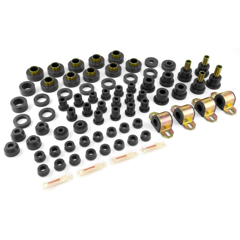 Rugged Ridge Total Bushing Kit Black 80-86 Jeep CJ5 & CJ7 Rugged Ridge Total Bushing Kit Black 80-86 Jeep CJ5 & CJ7