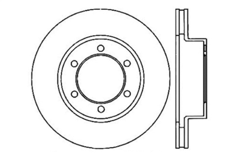 StopTech 00-06 Toyota Tundra / 01-07 Toyota Sequoia Front Left Slotted & Drilled Rotor StopTech 00-06 Toyota Tundra / 01-07 Toyota Sequoia Front Left Slotted & Drilled Rotor