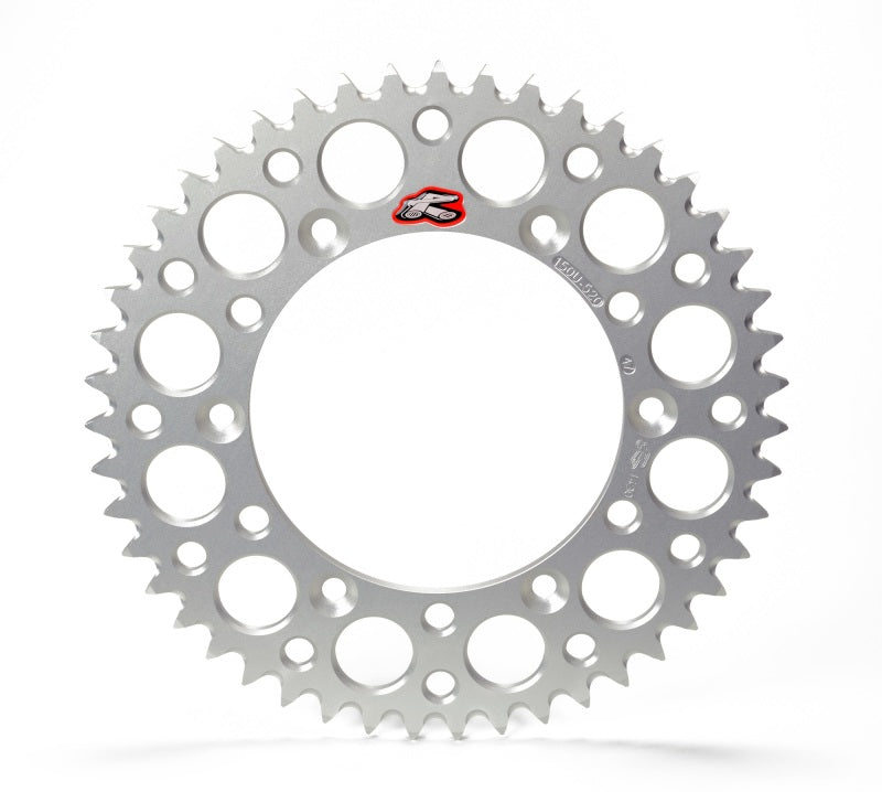 Renthal 84-24 Honda CR 125R-500R/CRF 450L/250R/450RL/RX/X Rear Grooved Sprocket - Sil 520-51P Teeth Renthal 84-24 Honda CR 125R-500R/CRF 450L/250R/450RL/RX/X Rear Grooved Sprocket - Sil 520-51P Teeth