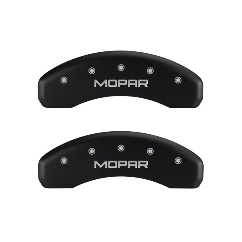 MGP 4 Caliper Covers Engraved Front & Rear MOPAR Red finish silver ch MGP 4 Caliper Covers Engraved Front & Rear MOPAR Red finish silver ch